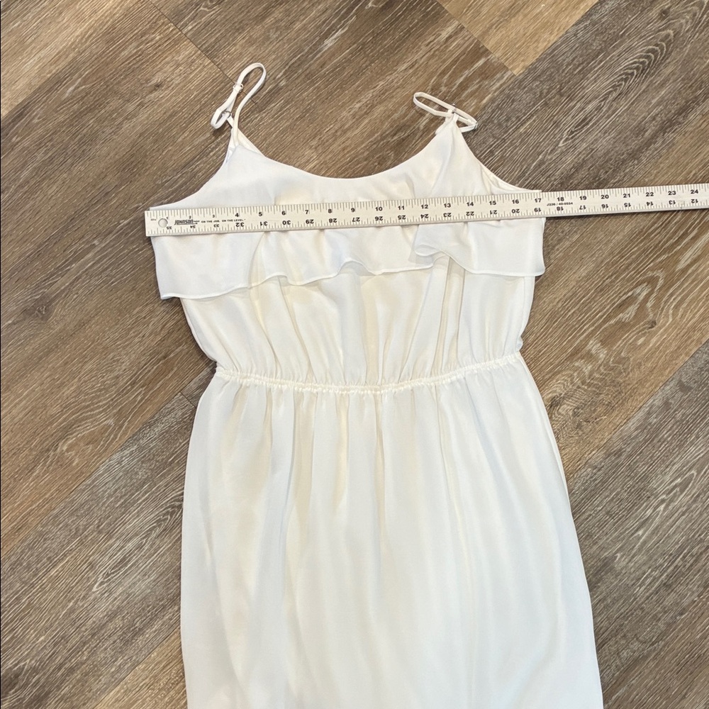 Bcbgeneration White Spaghetti Strap Ruffle Dress - image 5